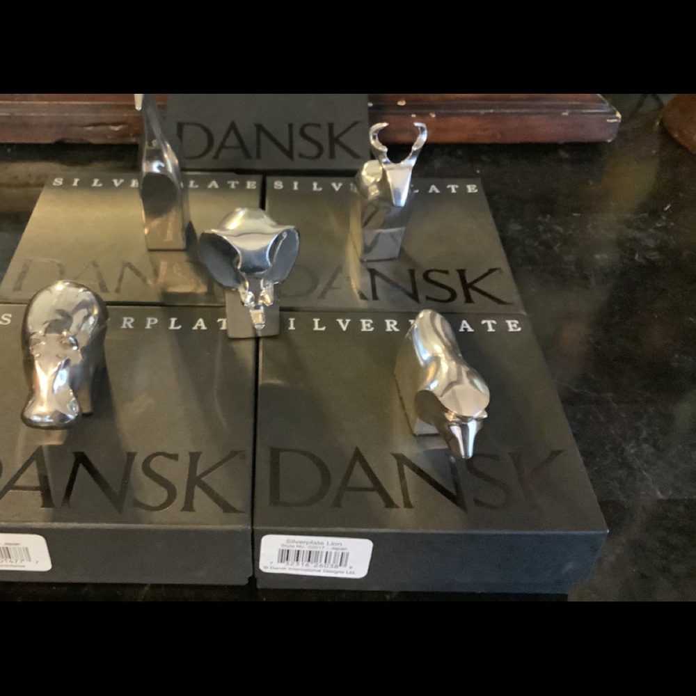 Dansk silver plated animal paperweights